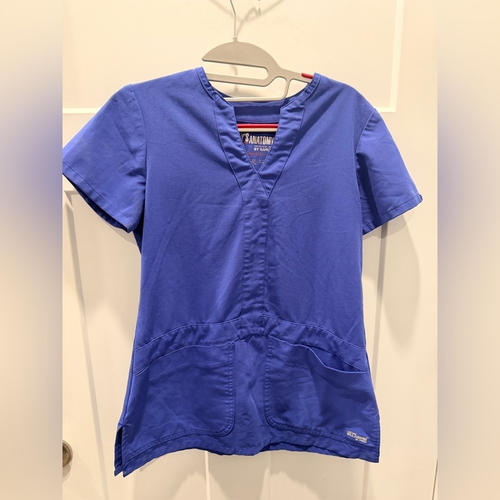 Grey’s Anatomy by Barco Scrub Top XS | Royal Blue | V-Neck Pockets